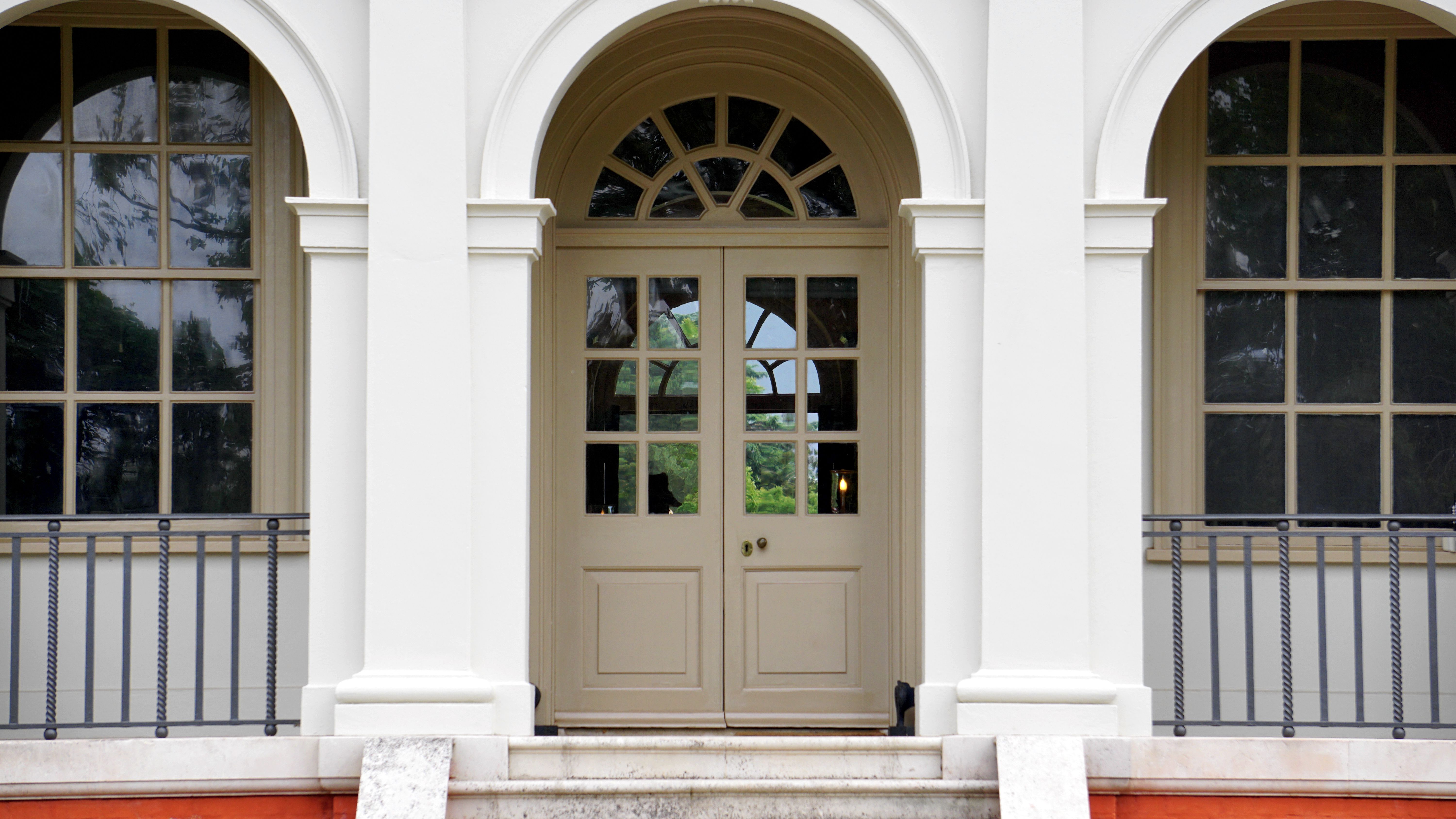 Entry door with modern design showcasing quality craftsmanship